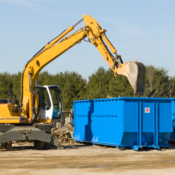 are there any restrictions on where a residential dumpster can be placed in Coleharbor North Dakota